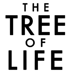 A series of images from the film arranged like mosaic tiles around the title