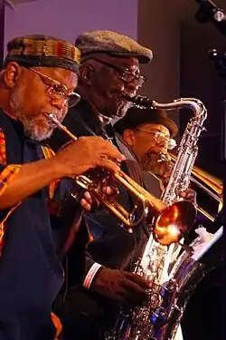 Trumpeter Marcus Belgrave, saxophonist Wendell Harrison, trombonist Phil Ranelin