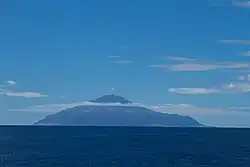 View from the ocean of Tristan da Cunha