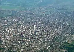 Aerial view of San Miguel de Tucuman.