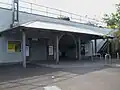 Entrance canopy, on the southbound side