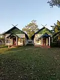 Two official buildings (rebuilt) in the Panam Ningthou Sacred Site