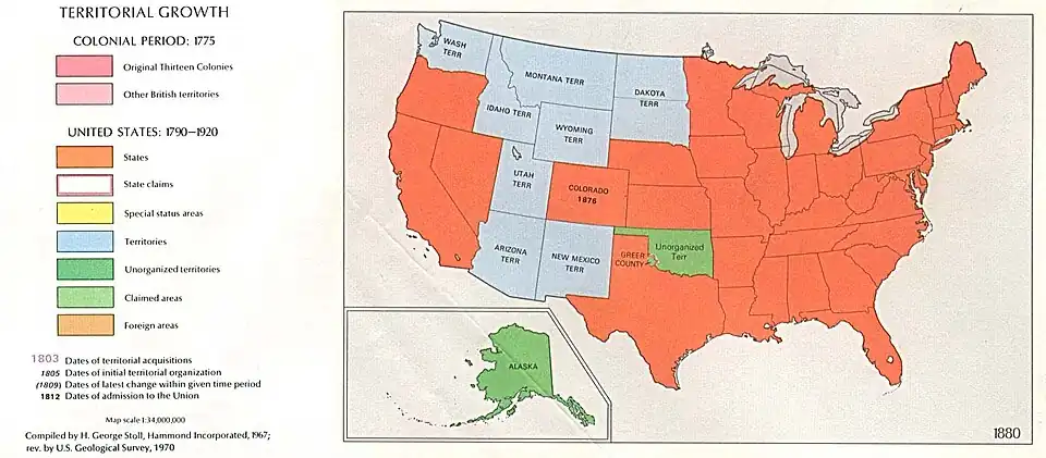 The United States 35 years after "Manifest Destiny"