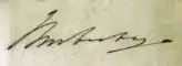 Umberto I's signature