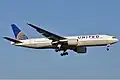 A United Boeing 777 in the current paint-job.