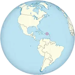 Location of Virgin Islands of the United States