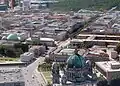 Aerial view of Unter den Linden from Berlin Cathedral to Brandenburg Gate