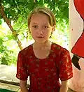 An Uyghur girl in Xinjiang, China.