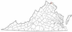 Location of Hillsboro, Virginia