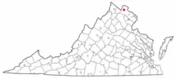 Location of Purcellville, Virginia