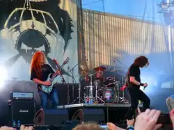 Voivod performing live at the Masters of Rock festival in 2009