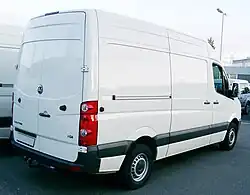 Volkswagen Crafter rear (before improvements)