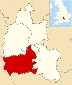Location in Oxfordshire