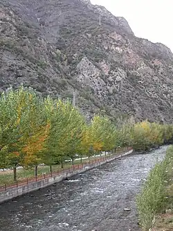 Gran Valira flowing through Sant Julià de Lòria