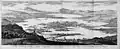 Drawing of Tenochtitlan on Lake Texcoco