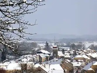 Vernois-sur-Mance in winter