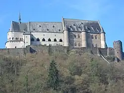 Castle of Vianden, view from the city.