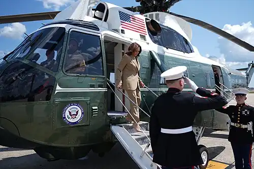 Marine Two – the vice presidential helicopter used for carrying the vice president