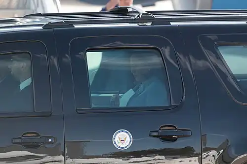 Vice Presidential Motorcade – the car used for driving the vice president