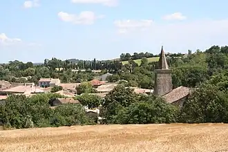 A general view of Saint-Papoul