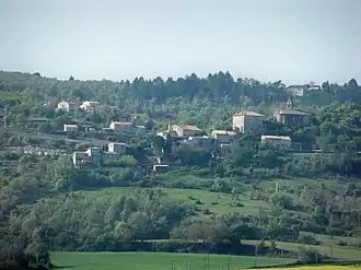 A general view of the village of Villemus