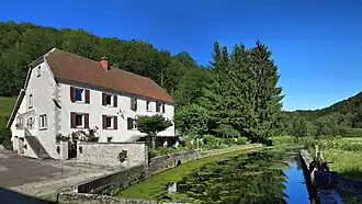 The Audeux river at the Creuse mill in Villers-Chief