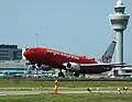 A Virgin Express Boeing 737.