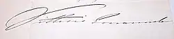 Vittorio Emanuele II's signature