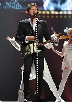 Vlatko Ilievski performing "Rusinka" for Macedonia on the Eurovision Song Contest 2011