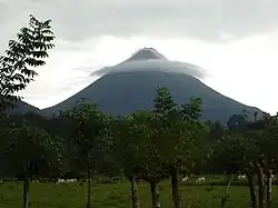 Cattle ranching under the Arenal Volcano