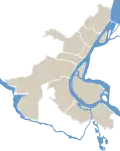 Map of Volgograd's City Districts