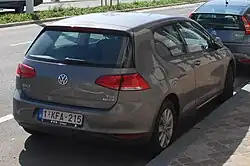 3-door hatchback rear