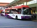 SBS Transit Volgren bodied CNG powered B10BLE at the old Boon Lay Bus Interchange in Singapore in May 2006