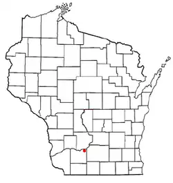 Location of Arena, Wisconsin