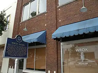 Original WROX (AM) building in Clarksdale.