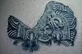 A wall painting of Quetzalcoatl
