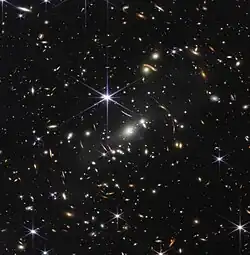 A picture of many galaxies and stars.