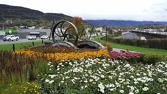Welcome sign for Downtown Terrace
