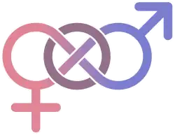 Bisexual infinity symbol
