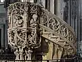 The famous pulpit of Stephansdom, Vienna.