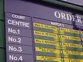 Wimbledon order of play