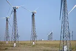 Wind turbines in Crimea