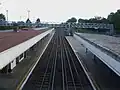 Looking south from footbridge (vandal-proof fence)