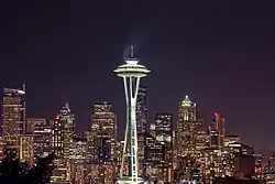 Space Needle at night. This is how it looks from Kerry Park.