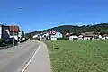 The village entry of Züberwangen