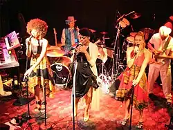 Zap Mama at an appearance at the 8x10 club in Baltimore, Maryland on 1 November 2007. Marie Daulhe center.