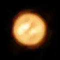 Constructed picture of Antares up-close.