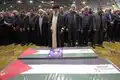 The funeral prayer of Haniyeh in Tehran, Iran.